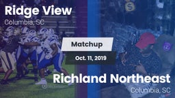 Matchup: Ridge View High vs. Richland Northeast  2019
