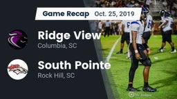 Recap: Ridge View  vs. South Pointe  2019