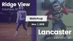 Matchup: Ridge View High vs. Lancaster  2019