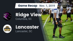 Recap: Ridge View  vs. Lancaster  2019
