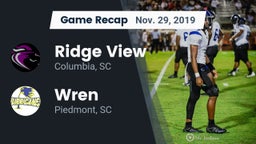 Recap: Ridge View  vs. Wren  2019