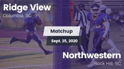 Matchup: Ridge View High vs. Northwestern  2020