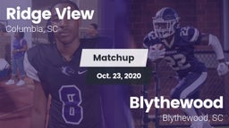Matchup: Ridge View High vs. Blythewood  2020