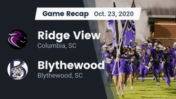 Recap: Ridge View  vs. Blythewood  2020