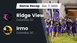 Recap: Ridge View  vs. Irmo  2022