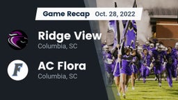Recap: Ridge View  vs. AC Flora  2022