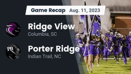 Recap: Ridge View  vs. Porter Ridge  2023