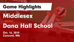 Middlesex  vs Dana Hall School Game Highlights - Oct. 16, 2019