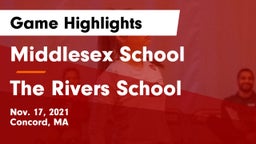 Middlesex School vs The Rivers School Game Highlights - Nov. 17, 2021