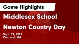Middlesex School vs Newton Country Day Game Highlights - Sept. 21, 2022