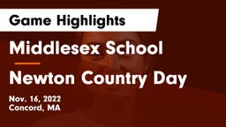 Middlesex School vs Newton Country Day Game Highlights - Nov. 16, 2022