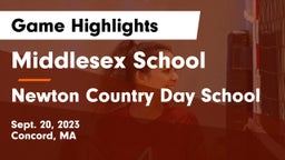Middlesex School vs Newton Country Day School Game Highlights - Sept. 20, 2023