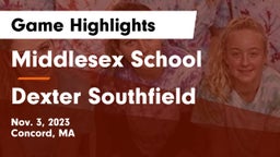 Middlesex School vs Dexter Southfield  Game Highlights - Nov. 3, 2023
