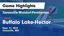 Janesville-Waldorf-Pemberton  vs Buffalo Lake-Hector  Game Highlights - Sept. 21, 2019