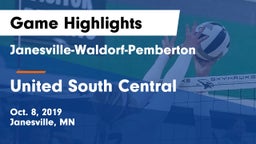 Janesville-Waldorf-Pemberton  vs United South Central  Game Highlights - Oct. 8, 2019