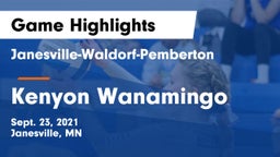 Janesville-Waldorf-Pemberton  vs Kenyon Wanamingo Game Highlights - Sept. 23, 2021