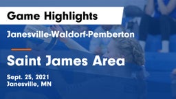 Janesville-Waldorf-Pemberton  vs Saint James Area Game Highlights - Sept. 25, 2021