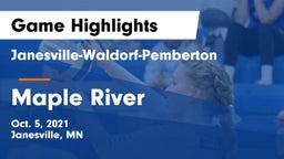 Janesville-Waldorf-Pemberton  vs Maple River Game Highlights - Oct. 5, 2021