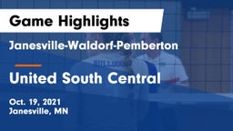 Janesville-Waldorf-Pemberton  vs United South Central  Game Highlights - Oct. 19, 2021