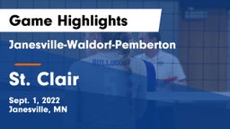 Janesville-Waldorf-Pemberton  vs St. Clair  Game Highlights - Sept. 1, 2022