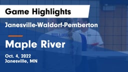 Janesville-Waldorf-Pemberton  vs Maple River  Game Highlights - Oct. 4, 2022