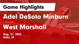 Adel DeSoto Minburn vs West Marshall  Game Highlights - Aug. 31, 2023