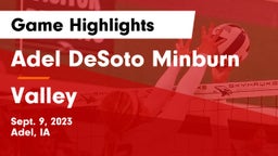 Adel DeSoto Minburn vs Valley  Game Highlights - Sept. 9, 2023