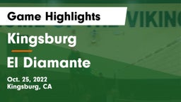 Kingsburg  vs El Diamante  Game Highlights - Oct. 25, 2022