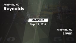 Matchup: Reynolds  vs. Erwin  2016