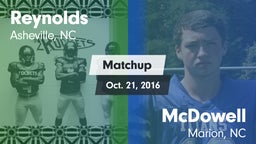Matchup: Reynolds  vs. McDowell  2016