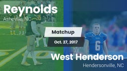 Matchup: Reynolds  vs. West Henderson  2017