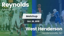 Matchup: Reynolds  vs. West Henderson  2018