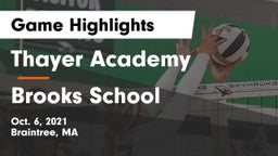 Thayer Academy  vs Brooks School Game Highlights - Oct. 6, 2021