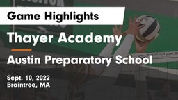 Thayer Academy  vs Austin Preparatory School Game Highlights - Sept. 10, 2022