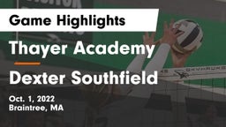 Thayer Academy  vs Dexter Southfield  Game Highlights - Oct. 1, 2022