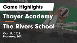 Thayer Academy  vs The Rivers School Game Highlights - Oct. 19, 2022