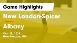 New London-Spicer  vs Albany Game Highlights - Oct. 18, 2021