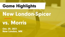 New London-Spicer  vs vs. Morris  Game Highlights - Oct. 29, 2021