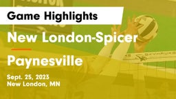 New London-Spicer  vs Paynesville  Game Highlights - Sept. 25, 2023