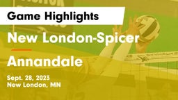 New London-Spicer  vs Annandale  Game Highlights - Sept. 28, 2023