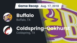 Recap: Buffalo  vs. Coldspring-Oakhurst  2018