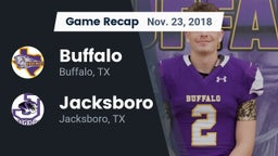 Recap: Buffalo  vs. Jacksboro  2018