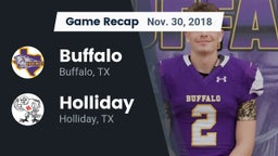 Recap: Buffalo  vs. Holliday  2018