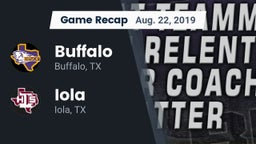 Recap: Buffalo  vs. Iola  2019