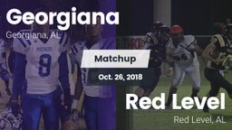 Matchup: Georgiana vs. Red Level  2018