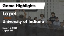 Lapel  vs University  of Indiana Game Highlights - Nov. 16, 2023