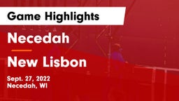 Necedah  vs New Lisbon  Game Highlights - Sept. 27, 2022