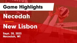 Necedah  vs New Lisbon  Game Highlights - Sept. 28, 2023