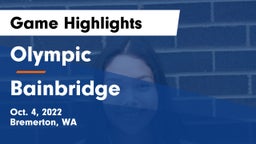 Olympic  vs Bainbridge  Game Highlights - Oct. 4, 2022