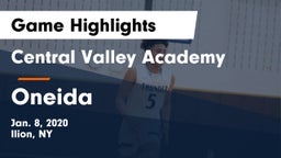 Central Valley Academy vs Oneida  Game Highlights - Jan. 8, 2020